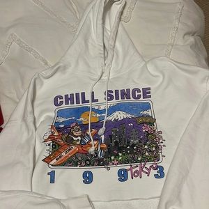 Chill since 1993 Brandy cropped sweatshirt